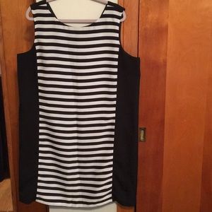 Gap Womens Striped Twee Shift Dress Size 2X 60s Inspired Lagnelook Hipster